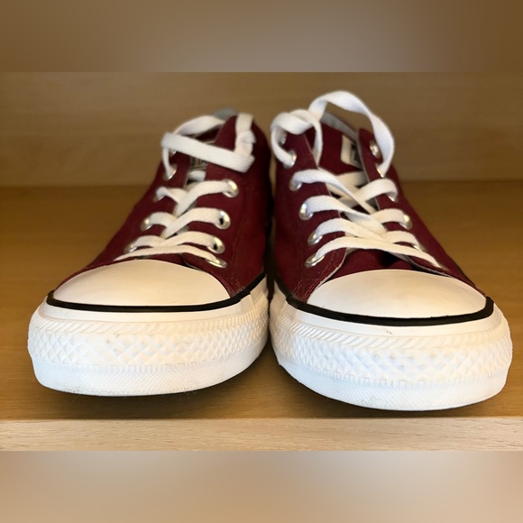 Converse All Star | Canvas Low Top Sneakers Burgundy | Low Top | 10W 8M - Picture 11 of 12